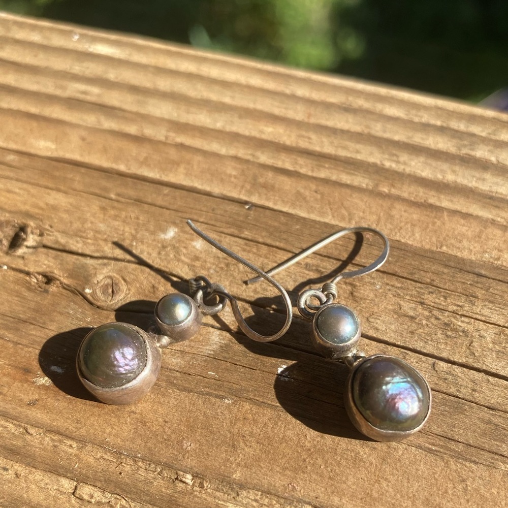 Sterling Silver & Pearl Earrings